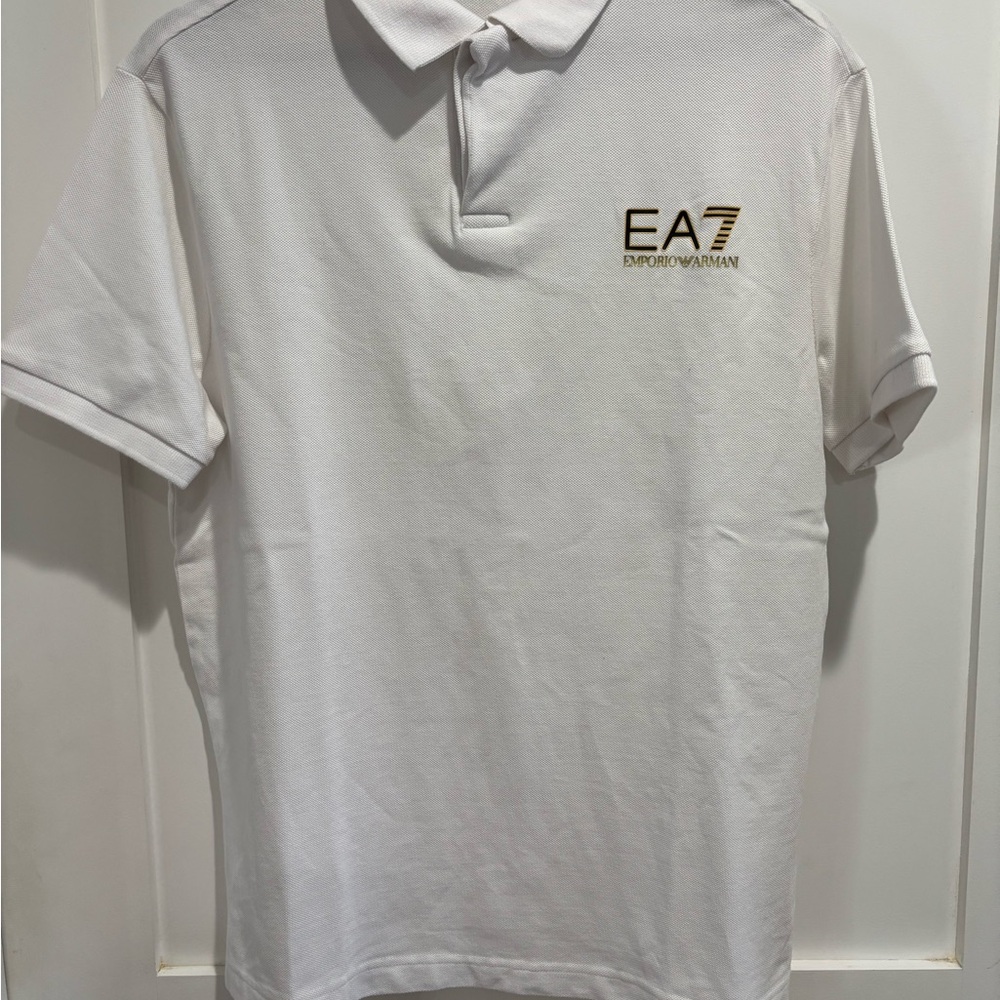 Emporio Armani EA7 White Polo Shirt